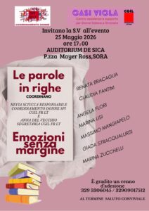 Le parole in righe: incontro presso l’AuditorIum di Sora