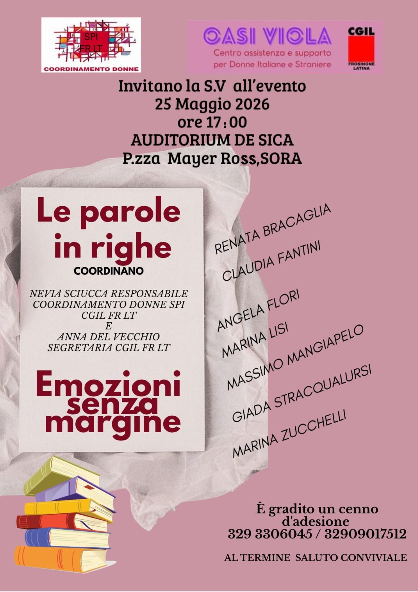 Le parole in righe: incontro presso l’AuditorIum di Sora